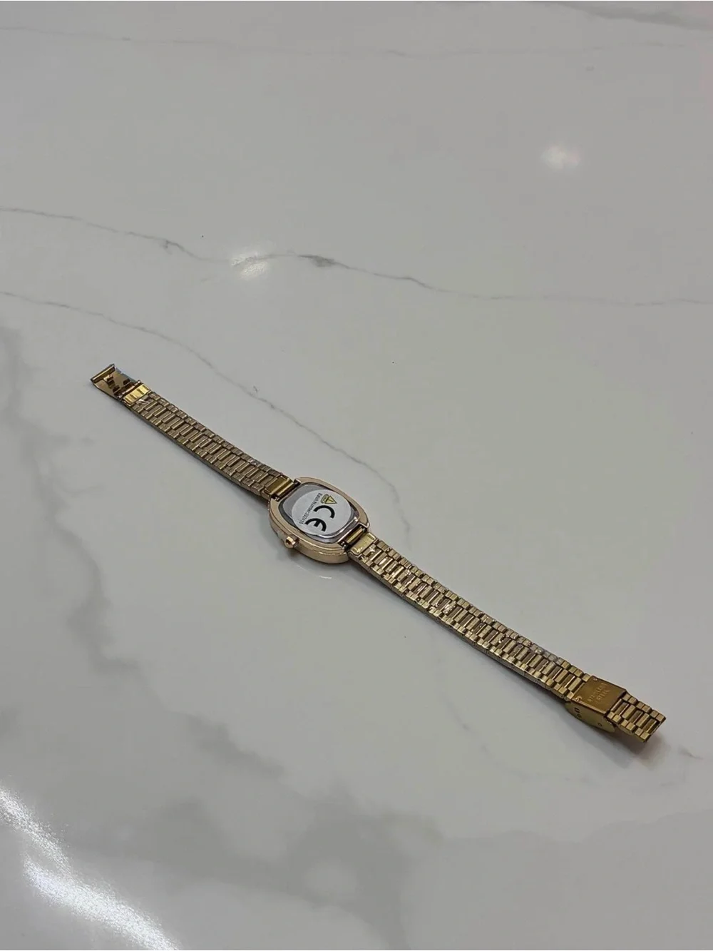 Gold Tone Oval Bracelet Watch - Classic Minimalist